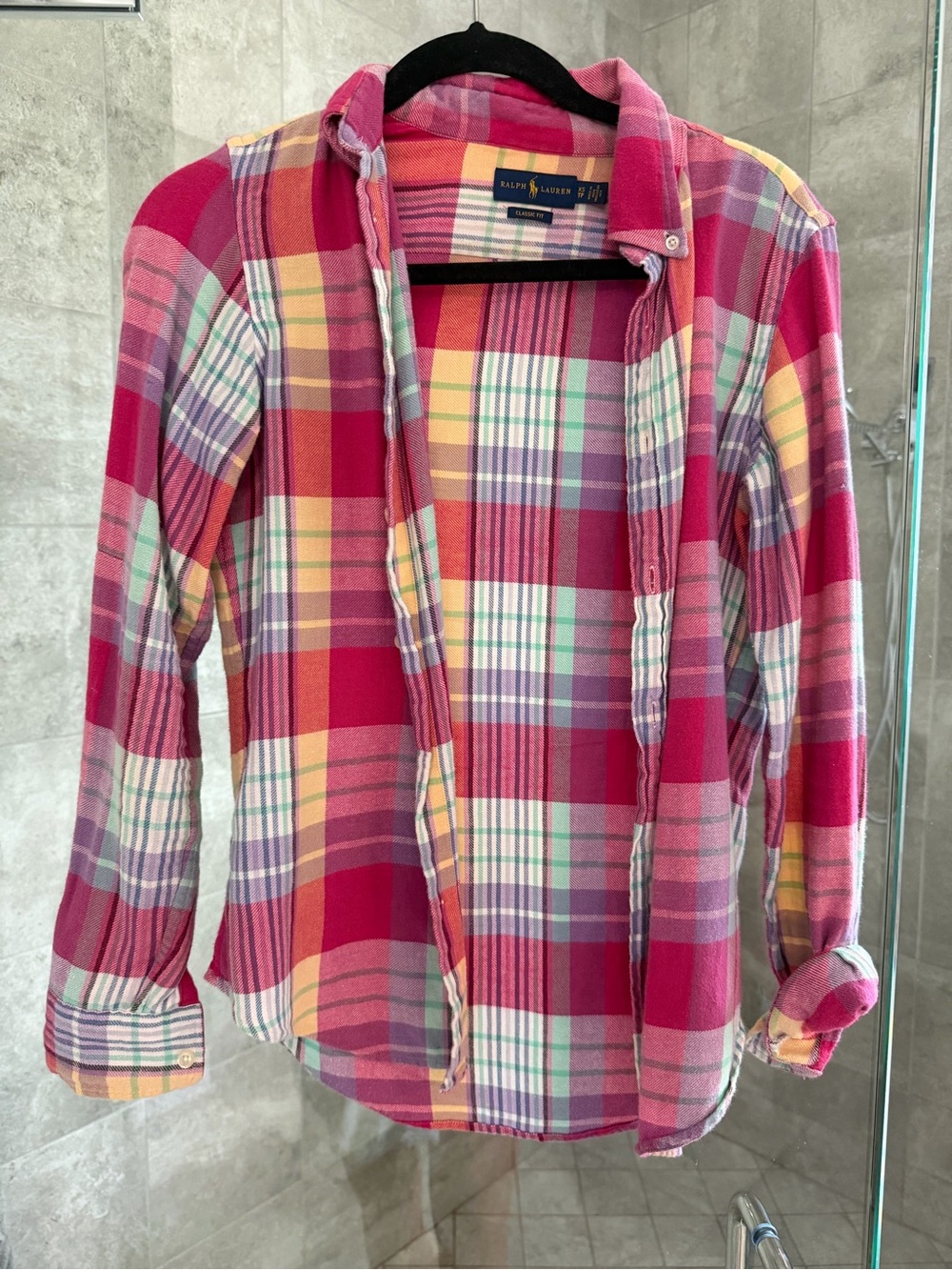 Ralph Lauren Pink Plaid Button-Up Shirt